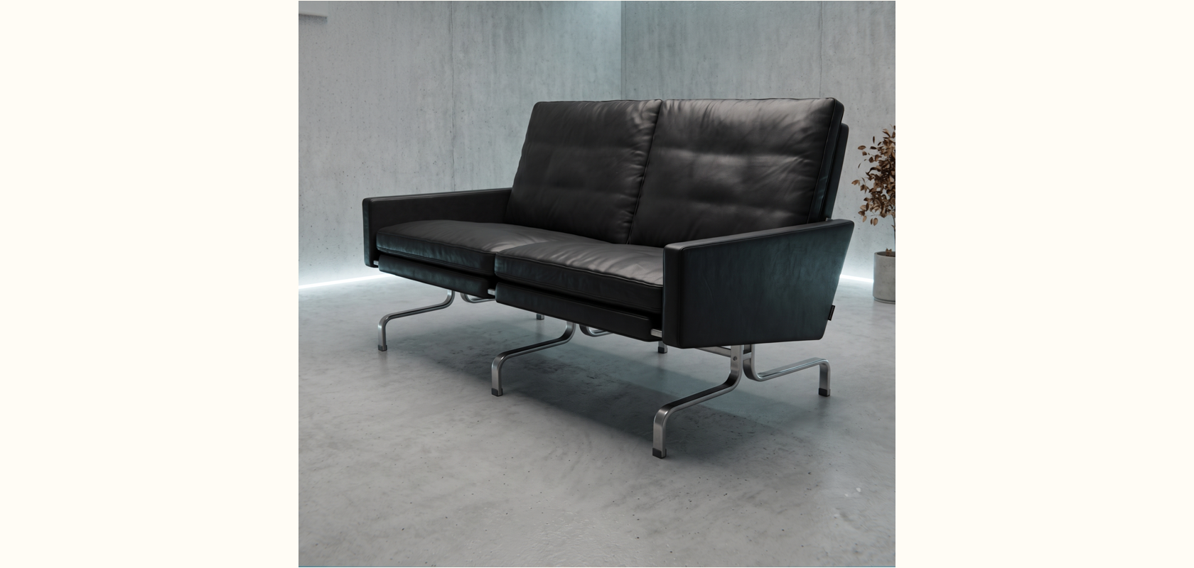 Fritz Hansen PK31 2Pソファ